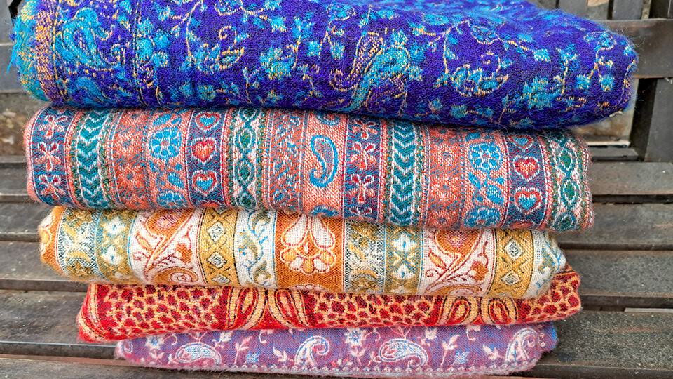 wonderful colours and designs of the ever popular Tibet blanket series