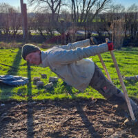 great work in the fields making new planting beds