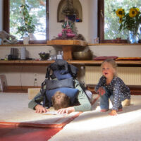 Blessings, Yoga, Childs Pose with Child