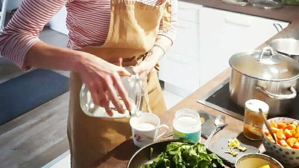 Sonja making great food