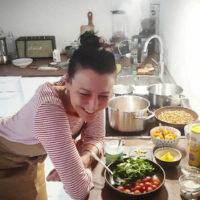 Sonja making great food