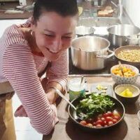 Sonja making great food