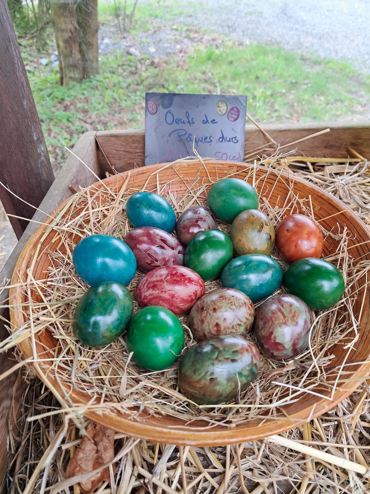 our own colored Easter eggs!